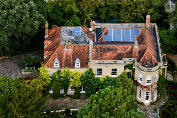 Exclusif - Vue aérienne de la maison de George Clooney et sa femme Amal Alamuddin à Sonning dans le comté de Berkshire, le 10 octobre 2014. Le couple a acheté cette maison pour un montant de 7,5 millions de livres sterling.