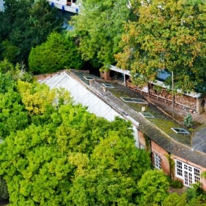 Exclusif - Vue aérienne de la maison de George Clooney et sa femme Amal Alamuddin à Sonning dans le comté de Berkshire, le 10 octobre 2014. Le couple a acheté cette maison pour un montant de 7,5 millions de livres sterling.