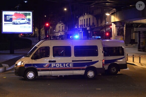 La police près du Stade de France à Saint Denis, le 13 novembre 2015, où Manuel Dias a trouvé la mort.
