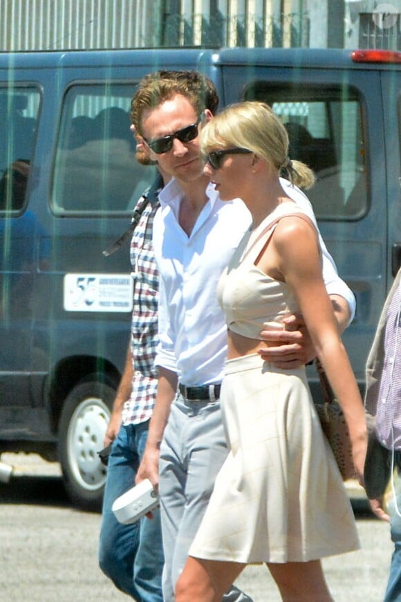 Taylor Swift et Tom Hiddleston prennent un hélicoptère à Rome le 28 juin 2016.