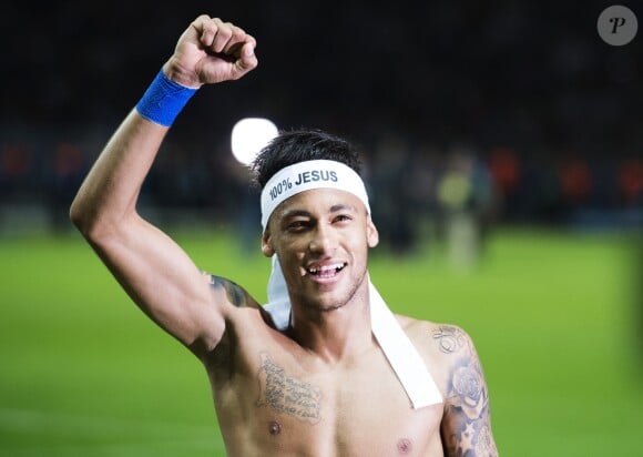 Neymar - Le FC Barcelone remporte la Ligue des Champions contre la Juventus à Berlin en Allemagne le 6 juin 2015.