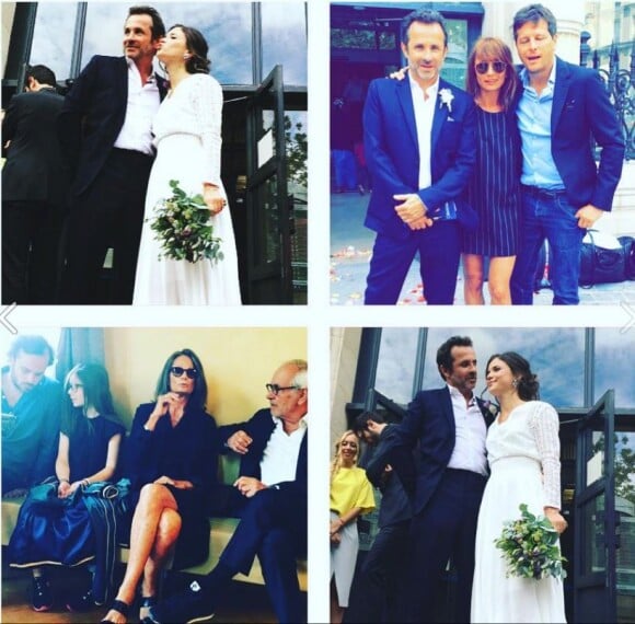 Axelle Laffont et sa famille au mariage de Fabrice, le 11 juillet 2016