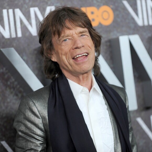 Mick Jagger - Première de la série 'Vinyl' au Théâtre Ziegfeld à New York le 15 janvier 2016.
