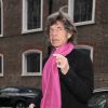 Exclusif - Mick Jagger arrive au Harry's Bar pour déjeuner le 12 décembre 2014 à Londres