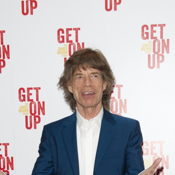 Mick Jagger - Soirée de la projection du film "Get On Up" à Londres le 14 septembre 2014. s