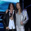 Joe Perry , Steven Tyler - People au défilé Roberto Cavalli collection Hommes printemps-été 2015 à Milan le 24 juin 2014 People at Roberto Cavalli men fashion show in Milan SS 2015 24/06/201424/06/2014 - Milan