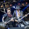 Johnny Depp, Joe Perry au Concert des "Hollywood Vampires" au parc d'attractions "Gröna Lund" à Stockholm en Suède le 30 mai 2016.