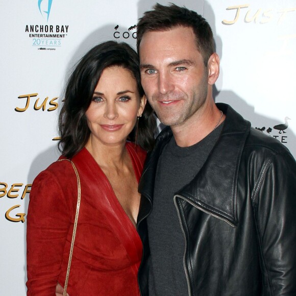 Courteney Cox et Johnny McDaid à l'avant-première de "Just Before I Go" à Hollywood le 20 avril 2015 