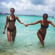 Photo de Bella Hadid et Jesse Jo Stark en vacances dans les Caraïbes. Juillet 2016.