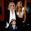 Michel Polnareff, sa compagne Danyellah et leur fils Louka - Concert de Michel Polnareff à l'Olympia à Paris le 14 juillet 2016. © Coadic Guirec / Bestimage
