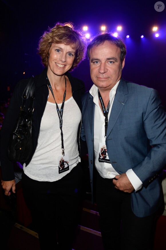 Fabien Lecoeuvre et sa compagne Anne Richard - Concert de Michel Polnareff à l'Olympia à Paris le 14 juillet 2016. © Coadic Guirec / Bestimage