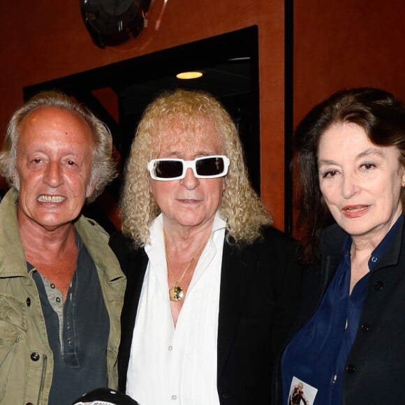 Didier Barbelivien, Michel Polnareff et son fils Louka, Anouk Aimée - Concert de Michel Polnareff à l'Olympia à Paris le 14 juillet 2016. © Coadic Guirec / Bestimage