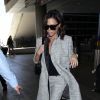 Victoria Beckham arrive à l'aéroport de LAX à Los Angeles, le 16 juillet 2016.