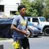 Le basketteur des Lakers Nick Young arrive à la sports academy de Thousand Oaks le 29 juin 2016.