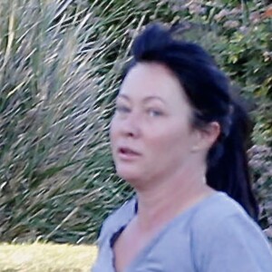 Shannen Doherty et sa mère s'entrainent avec leur coach personnel à Malibu le 28 octobre 2015.