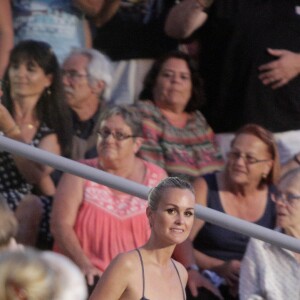 Exclusif - Laeticia Hallyday au concert de Johnny Hallyday au Vélodrome à Arcachon. Le 19 juillet 2016 © Patrick Bernard-Thibaud Moritz / Bestimage