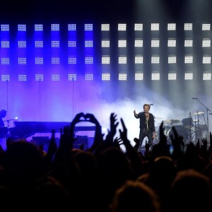 Exclusif - Johnny Hallyday en concert au Vélodrome à Arcachon, où 8500 personnes sont venues l'acclamer. Le 19 juillet 2016 © Patrick Bernard-Thibaud Moritz / Bestimage