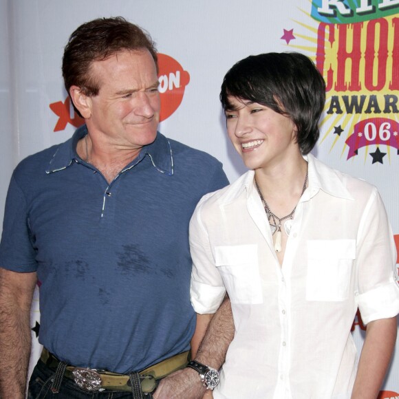 Robin Williams et sa fille Zelda à la 19ème cérémonie des Kids Choice Awards à Los Angeles le 1er avril 2006