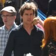 Tom Cruise et Annabelle Wallis sur le tournage de "The Mummy" dans la rue à Londres, le 16 juillet 2016.