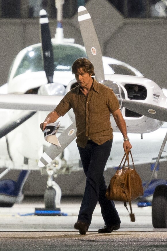 Tom Cruise lors du premier jour de tournage du film "Mena" à La Nouvelle-Orléans le 3 février 2016
