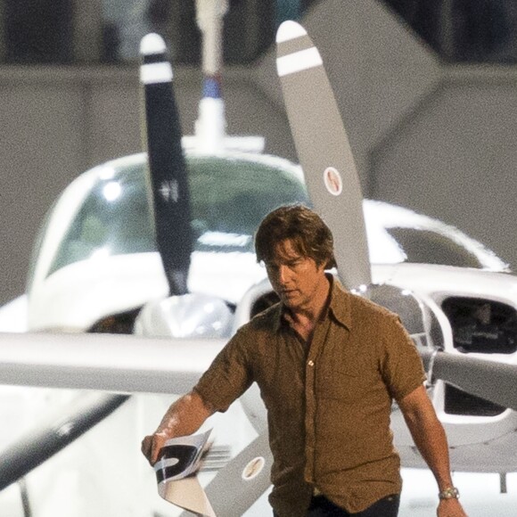 Tom Cruise lors du premier jour de tournage du film "Mena" à La Nouvelle-Orléans le 3 février 2016