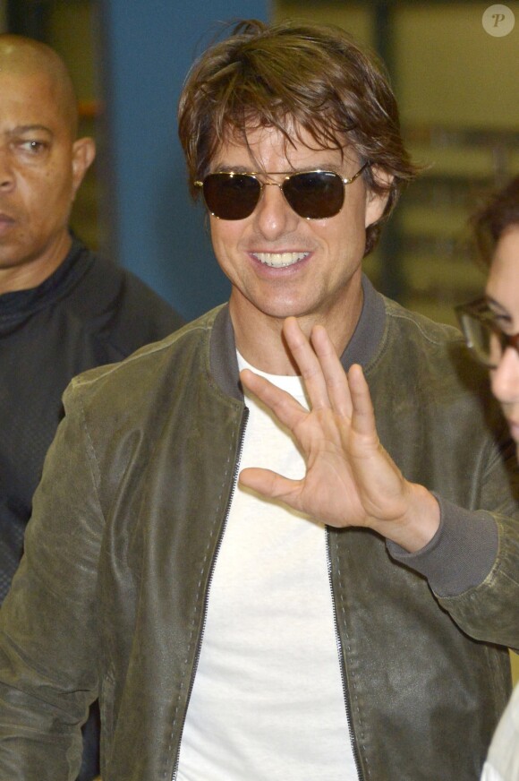 Tom Cruise arrive à l'aéroport de Seoul en Corée du Sud pour la présentation de première du film "Mission Impossible - Rogue Nation" le 30 juillet 2015.