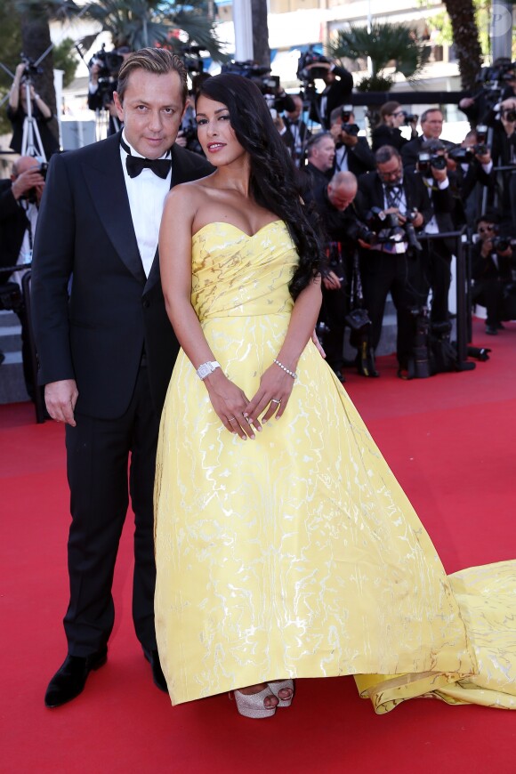 Ayem Nour et son compagnon Vincent Miclet - Montée des marches du film "Inside Out" (Vice-Versa) lors du 68 ème Festival International du Film de Cannes, à Cannes le 18 mai 2015.