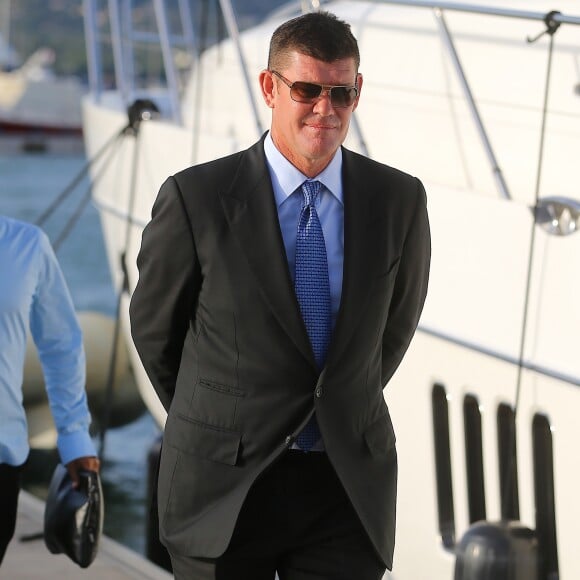 James Packer (compagnon de Mariah Carey) aux Marines de Cogolin pour la soirée de la Fondation Leonardo DiCaprio à Saint-Tropez, France, le 20 juillet 2016. © Agence/Bestimage