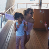 Mariah Carey en vacances sur le bateau de son chéri James Packer. Elle est avec ses enfants Monroe et Morrocan. Photo publiée sur Instagram, le 23 juillet 2016