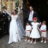 Exclusif - Mariage de Frédéric Giscard d'Estaing, fils d'Henri Giscard d'Estaing et petit-fils de Valéry Giscard d'Estaing, et d'Eléonore Pineau à l'abbaye de Thiron-Gardais (Eure-et-Loir), le 23 juillet 2016.