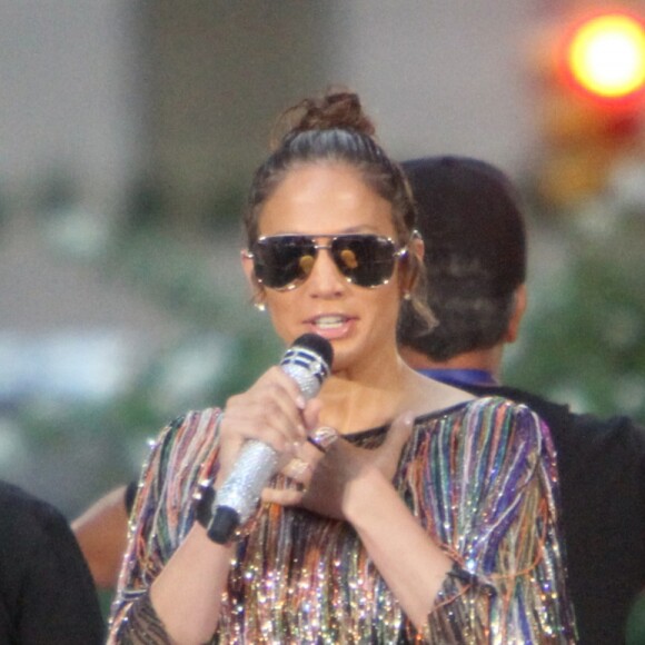 Jennifer Lopez au Rockefeller Center à New York, le 11 juillet 2016.