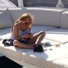 Semi-exclusif - Lindsay Lohan en vacances avec des amis sur un yacht en Sardaigne, après sa rupture avec Egor Tarabasov en Italie, le 26 juillet 2016.