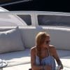 Semi-exclusif - Lindsay Lohan en vacances avec des amis sur un yacht en Sardaigne, après sa rupture avec Egor Tarabasov en Italie, le 26 juillet 2016.