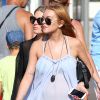 Semi-exclusif - No Web No Blog - Lindsay Lohan en vacances avec des amis sur un yacht en Sardaigne, après sa rupture avec Egor Tarabasov en Italie, le 26 juillet 2016.26/07/2016 -