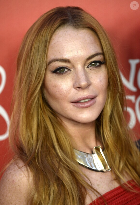 Lindsay Lohan assiste à la soirée anniversaire de la marque de bijoux "UNOde50" à Madrid. Le 9 juin 2016