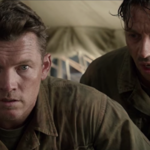 Sam Worthington dans Hacksaw Ridge (capture d'écran)