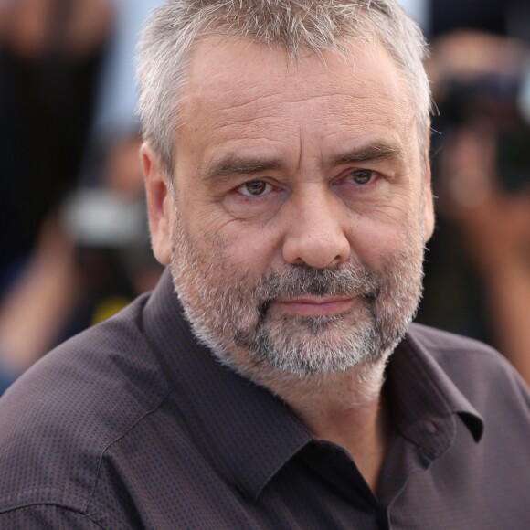 Luc Besson - Photocall du film "The Homesman" lors du 67e festival international du film de Cannes, le 18 mai 2014.