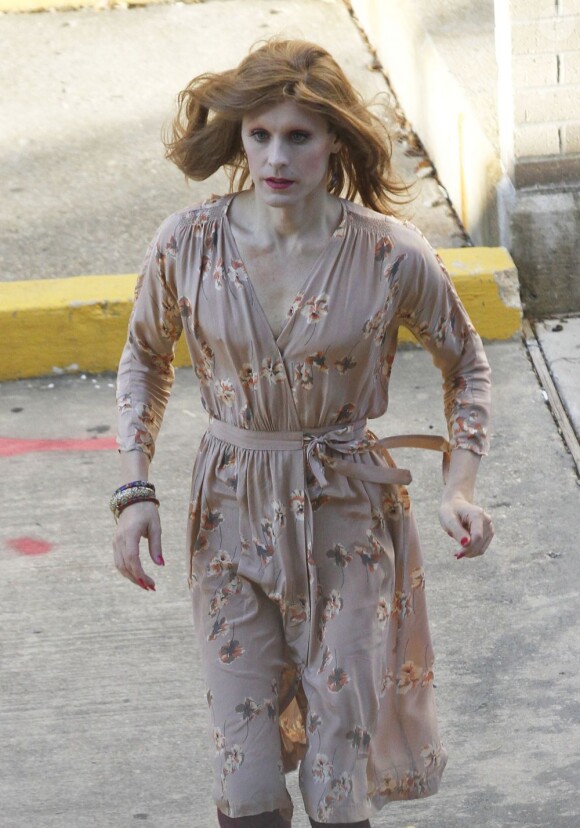 Jared Leto en transsexuel sur le tournage de son nouveau film The Dallas Buyers Club dont le tournage se déroule à la Nouvelle-Orléans, le 18 novembre 2012.