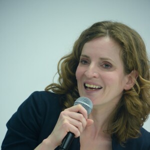 Nathalie Kosciusko-Morizet (NKM) tient une conférence de presse à son QG de campagne au 37 rue de la Lune à Paris, le 25 mars 2014 à Paris