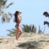 Exclusif - Ashley Youdan en pleine séance photo très sexy avec le photographe Malachi Banales, le 25 juillet 2016 à Laguna Beach à Los Angeles