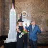 Tony Bennett illumine l'Empire State Building pour son anniversaire en présence de Lady Gaga à New York, le 3 aout 2016 © Bryan Smith via Bestimage
