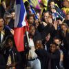 Teddy Riner, porte-drapeau pour la France - Cérémonie d'ouverture des JO à Rio, au Brésil, le 5 août 2016