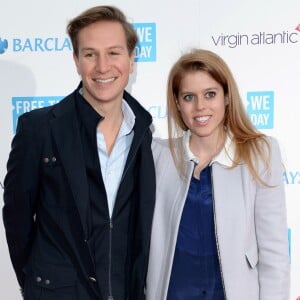 Beatrice d'York et Dave Clark en mars 2014 à Londres au We Day UK. Le couple s'est séparé à l'été 2016 après dix ans de relation.