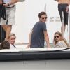 Semi Exclusif - La princesse Beatrice d'York et son compagnon Dave Clark en vacances avec des amis sur un bateau à Ibiza, le 7 août 2015.