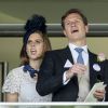 La princesse Beatrice d'York et son compagnon Dave Clark au Royal Ascot, le 19 juin 2015. Le couple s'est séparé à l'été 2016 après dix ans de relation.