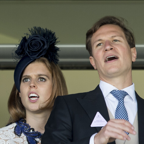 La princesse Beatrice d'York et son compagnon Dave Clark au Royal Ascot, le 19 juin 2015. Le couple s'est séparé à l'été 2016 après dix ans de relation.