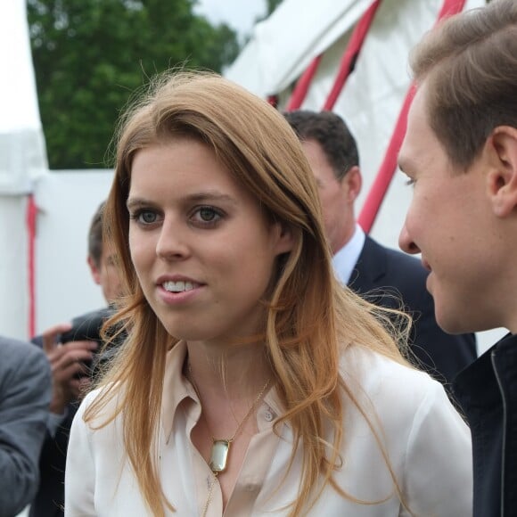 La princesse Beatrice d'York et son compagnon Dave Clark - Cartier Queens Cup à Windsor le 16 juin 2013.