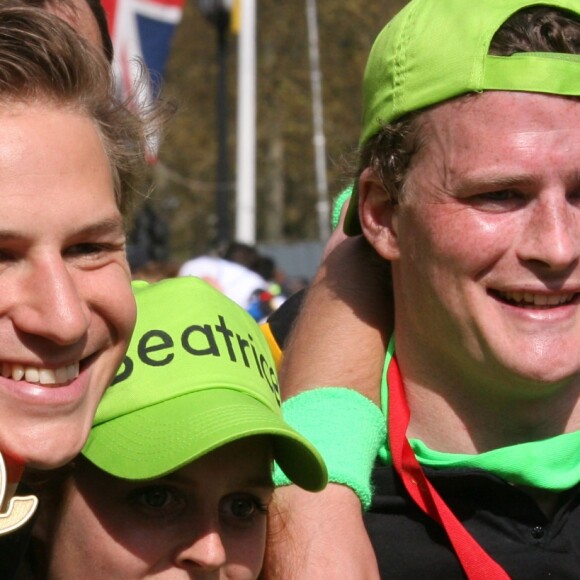 Beatrice d'York et Dave Clark lors du marathon de Londres en avril 2010. Le couple s'est séparé à l'été 2016 après dix ans de relation.