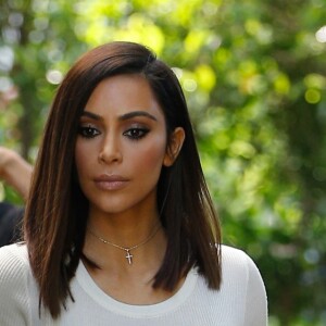 Kim Kardashian - La famile Kardashian lors du tournage de la télé-réalité "L'Incroyable Famille Kardashian" à Woodland Hills le 5 août 2016.
