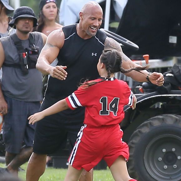 Dwayne Johnson sur le tournage de 'Fast 8' à Atlanta, le 7 juillet 2016